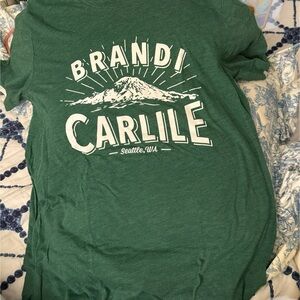 Brandi Carlile Concert Tour T-shirt- Thin Bella Canvas brand-Soft Green